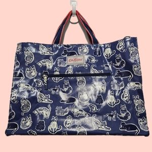 Kath Kidston Carry All Cross Body Satchel Tote Bag SQUIGGLE CATS